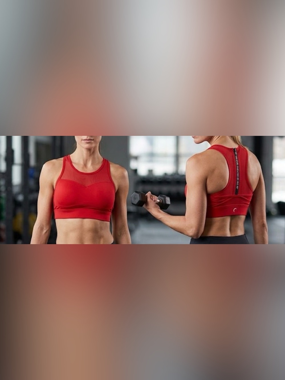 ZYIA Red Fitness Smartwatch with Black Accent